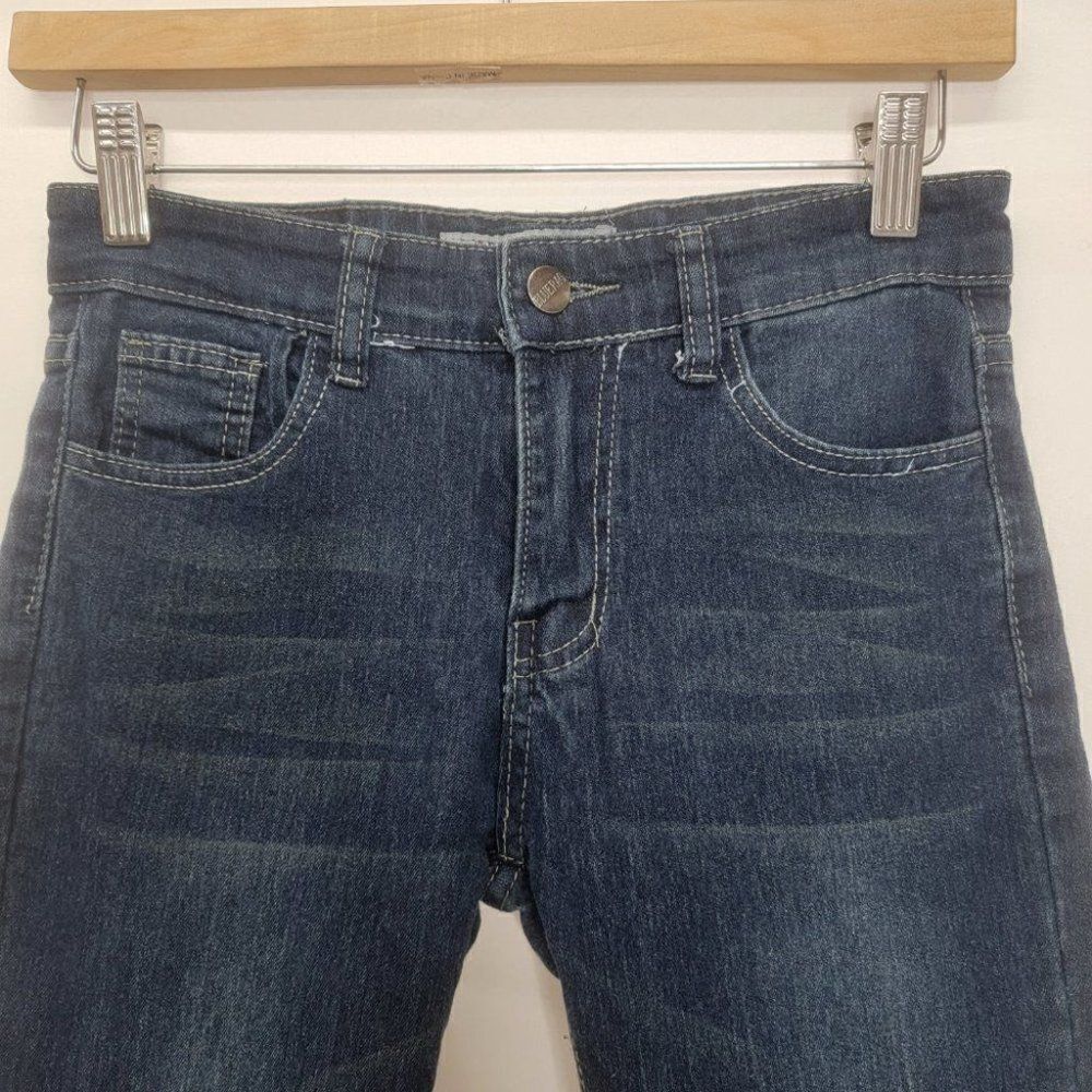 𝅺BLUE Rag Dark Wash Straight Leg - Picture 5 of 11